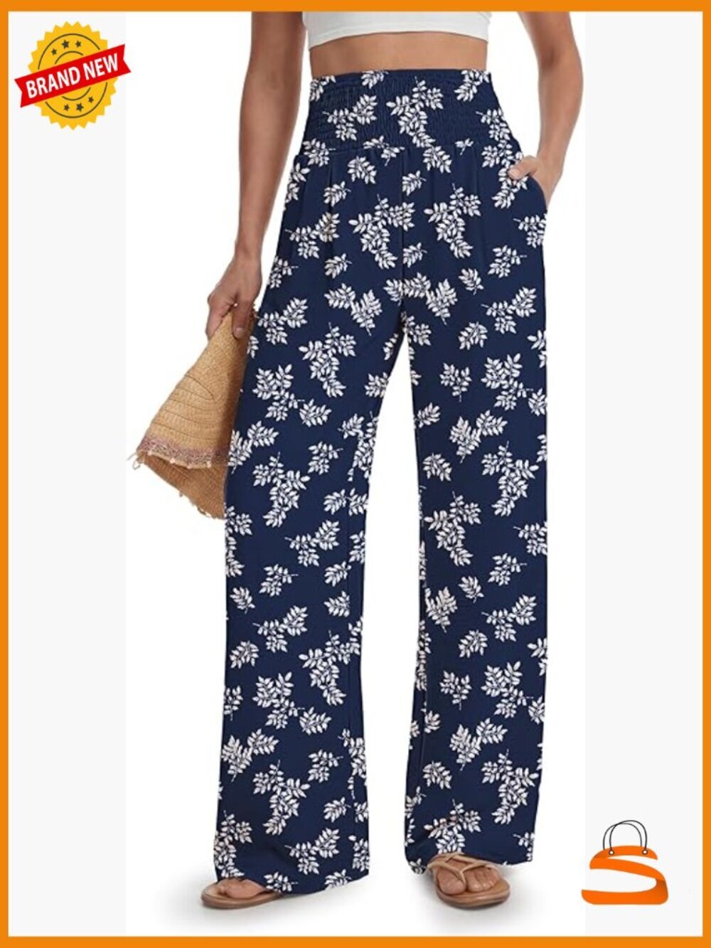 Tall Women's Wide Leg Palazzo Pants High Waisted 32-36 Inseam Flowy Lounge